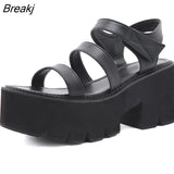 new thick-soled thick-heeled platform open-toe high-heeled women sandals platform shoes sandles