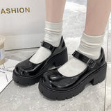 Lolita Women Japanese Style Mary Jane Vintage Girls High Heel Platform College Student Tacones Mujer Escarpins