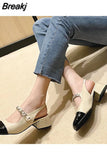 High Heeled Women Sandals 2023 Spring Summer Platform Fashion Sandals Buckle Strap Little Fragrance Comfort Walking