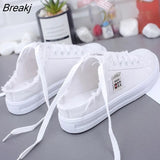 Hot New 2021 Spring Summer Women Canvas Shoes flat sneakers women casual shoes low upper lace up white shoes