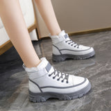 Women's Boots Fashion Warm Non-slip Short Boots Round Toe Mid-heel Winter Boots Women Shoes Platform Botas De Mujer De