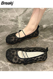 for Women 2023 Clear Kawaii Ladies Summer Footwear with Bow Cute White Flat Transparent Flats Round Toe Fashion Beau