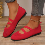 Knitting Flats Shoes for Women 2024 Summer Breathable Soft Loafers Woman Lightweight Slip On Casual Shoes Mom