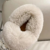 Crystal Warm Long Plush Snow Boots Women Luxury Rhinestone Winter Shoes Woman Flat Heels Non Slip Fur Botas Mujer