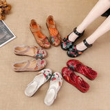 Head Layer Cowhide Cow Tendon Bottom Mother Shoes Flat Sandals Hole Hole Anti-Slip Soft Bottom Soft Surface National