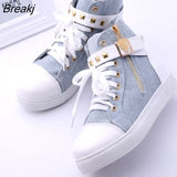 Casual Canvas Shoes Woman 2022 Cheap Fashion Breathable Rivet Sneakers Women Shoes White Women Sneakers Tenis