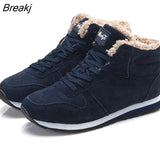 Men Boots Winter Shoes Mans Footwear Warm Fur Snow Boots Ankle Botas Hombre Winter Boots For Men Plush Winter Sneakers Plus