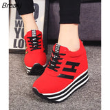 New Sports Shoes for Women Heightening Thick-soled Casual Spring Autumn Wedge Platform Shoes Fashion Female Chunky