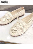 Women Mesh Breathable Bow Shoes Fisherman Shoes Woman Comfortable Flat Soft Bottom Women Peas Shoes Casual loafers