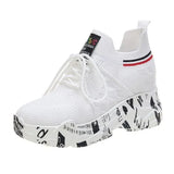 Womens Sneakers Women's Designer Shoes Tennis Female Woman Fashion Trainers Heels Summer Autumn PU Fabric Retro