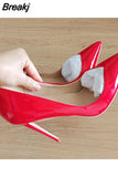concise elegant shoes 10cm 12cm super high stiletto heel pointed toe office daily wear women Cleavage pumps black