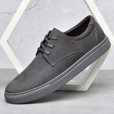 Leather men shoes Autumn Winter Men Shoes lace up Outdoor Casual Shoe Flat Shoe Breathable Non-slip Walking Shoes