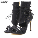 women sandals narrow band vintage square toe high heels cross strap thong sandals women V shape design shoes