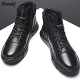 Autumn New High Top Work Shoes for Men Platform Ankle Boots Fashion Quality Boots Outdoor Booties Zapatos De