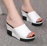 Fashion Flip Flops Women shoes Slippers Platform Summer Shoes Open Toe Wedges Sandals Ladies Shoes women Plus Size