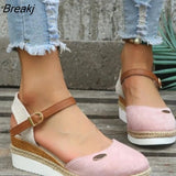 Women's sandals fashion tassel casual style women's shoes women's flat shoes summer vulcanized shoes solid color thick