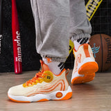 Men's Basketball Shoes New Four Seasons Fashion Thick Sole Anti Slip Sports Lightweight Football Shoes Running Casual