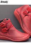 2023 Autumn Winter Retro Women Shoes Fashion Leather Ankle Boots Zapatos De Mujer Wram Botas Booties Chaussures
