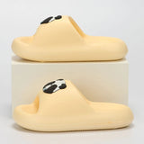 2024 Summer Cartoon Slippers Women Comfy Thick Platform Cloud Slides Woman Eva Soft Non Slip Bathroom Flip Flops