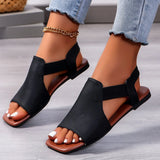 Women Flat Sandals 2024 Leather Slingbacks Sandal Rome Style High Quality Summer Ladies Shoes Open Toe White