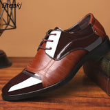 Shoes Men 2023 Autumn Men Shoes Low-top Solid Wedding Shoes Color Fashion Oxford Pointed Office