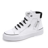 Women's High Top Sneakers Spring Autumn Women vulcanize Shoes White Flats Female Lace Up Trainers Woman Casual Shoes Ankle