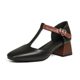 Breakj Belt With Flat Head With Large Size Women's Shoes Summer Hollow Sandals