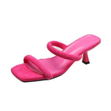 for Women 2023 High Quality Stiletto Heels Women's Sandals Multicolor Suede Sandals with Breathable Insides 5cm
