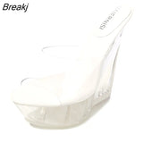 Heel Sandals Women Platform Transparent Wedge Crystal Sandals Sexy Open-toed Sandals Woman High Heel