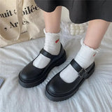 jane lolita Shoes Women heels platform shoes Lolita Mary Janes Women's shoes School Student College Sweet low heel