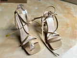 Breakj 2023 High Heel Fashion Winding Strap Sandal Women's Head Wine Cup Heel Sandal