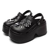 Chunky Platform Sandals 2024 Summer Women Summer Eva Thick Sole Clogs Garden Shoes Woman 2024 New Closed Toe Non-Slip