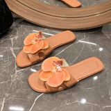 New Women's Slippers 2024 Fashion flower Women's Sandals Bathroom Slippers Banquet Party Women's Shoes slides