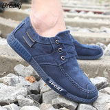 Men Shoes Denim Lace-Up Men Casual Shoes New 2023 Plimsolls Breathable Male Footwear Spring