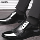 Business Oxford Leather Shoes Men Breathable Rubber Formal Dress Shoes Male Office Wedding Flats Footwear Mocassin