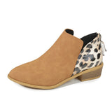 Women's Shoes 2023 High Quality Slip-on Women's Boots Fashion Leopard Print Daily Boots Women Sexy Pointed Toe Naked