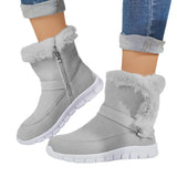 Boots 2023 Snow Boots New Winter Korean Version Thickened Solid Color Short Boots Plush Warm Flat