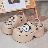 Chunky Platform Sandals 2024 Summer Women Summer Eva Thick Sole Clogs Garden Shoes Woman 2024 New Closed Toe Non-Slip