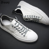 Genuine Leather Shoes Men Sneakers Male White Shoes Cow Leather Men Casual Shoes Fashion Man Sneakers Breathable