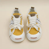Women Shoes 2023 Summer Trendy Canvas Shoes Women Low Cut Casual Shoes Women Socofy Flat Shoes Zapatos De