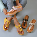 Breakj Women's Shoes 2024 Summer New Beach Clip Slope And Cool Slippers Women's Women's