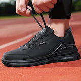 Leather Waterproof Casual Fashion Sports Shoes for Men Lightweight Comfortable Outdoor Anti-skid Shoes Tenis Para