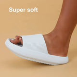 Thick Platform Cloud Slippers Women Non Slip Shower Flip Flops Bathroom Super Soft Comfy Home Pillow Slides Sandals