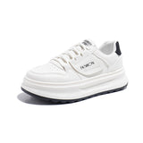 Breakj White Shoes Women Autumn 2025 New Shoes Korean Version Ins Niche Design Joker Board Shoes Casual Women's Shoes XY