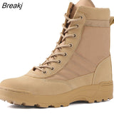 Men Desert Tactical Military Boots Mens Working Safty Shoes Army Combat Boots Militares Tacticos Zapatos Men Shoes Boots