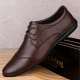Men Dress Shoes lace up genuine Leather Luxury Fashion Groom Wedding Shoes for Men outdoor Luxury italian style Oxford