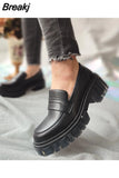 Women Loafers Shoes Brand New Dropship 2023 Spring Fashion Sweet Lolita Cosplay Walking Comfy Chunky Heels Women