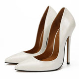 Unisex Shoes Size 48 Extreme High Heels 14cm Pointed Toe Sexy Thin Heel Stilettos Fetish SM Cross Dresser Gay