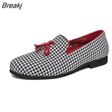 romantic su set foot shoes men large size fashion thousand bird case loafers Korean version of portable