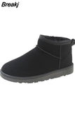 Flats Platform Women Snow Boots Suede Plush Warm Casual Shoes 2023 Winter New Thick Goth Fashion Shoes Chelsea Women